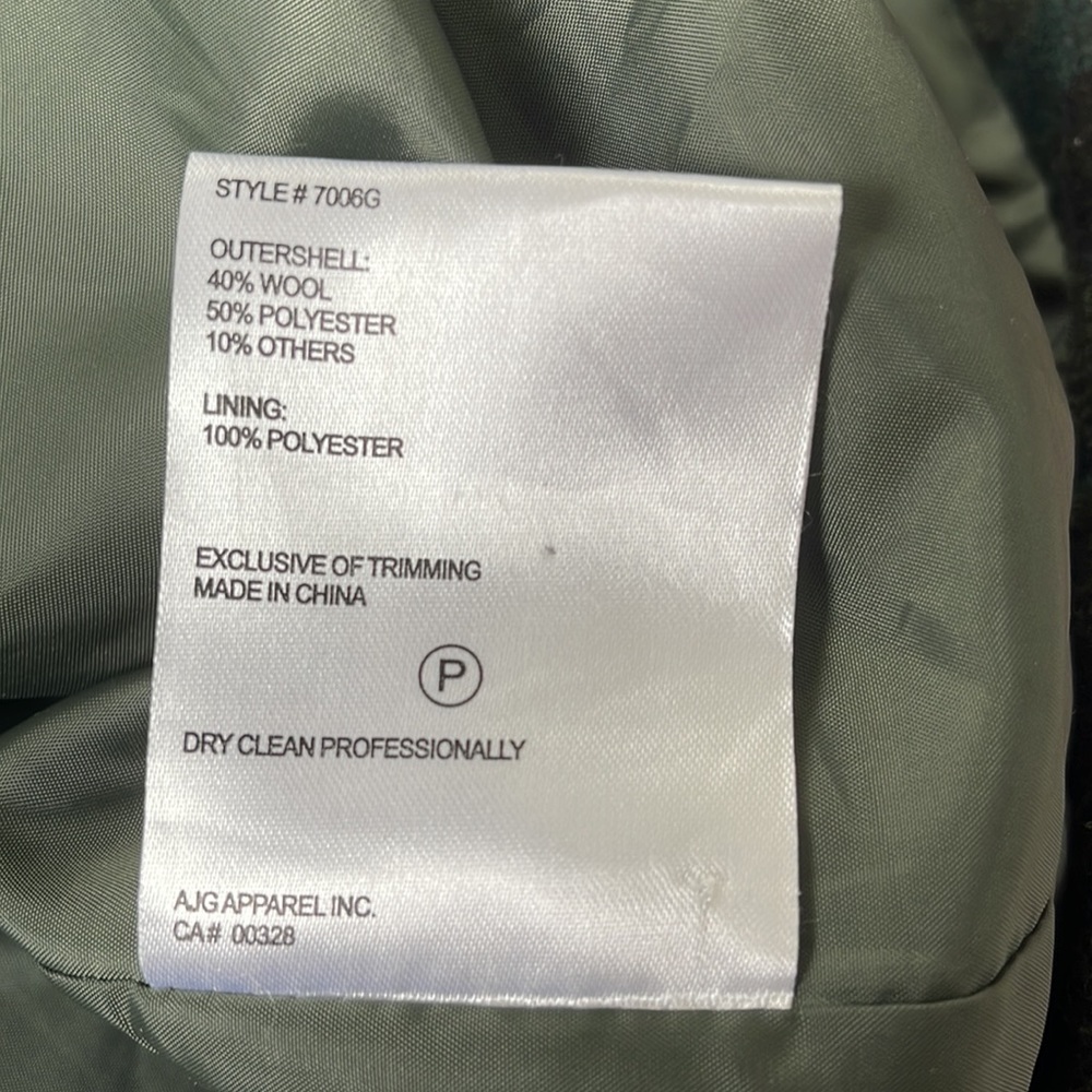 NVLT Wool blend Coat size L - Picture 3 of 5